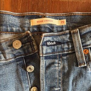 Levi's Classic Blue Straight Leg Jeans